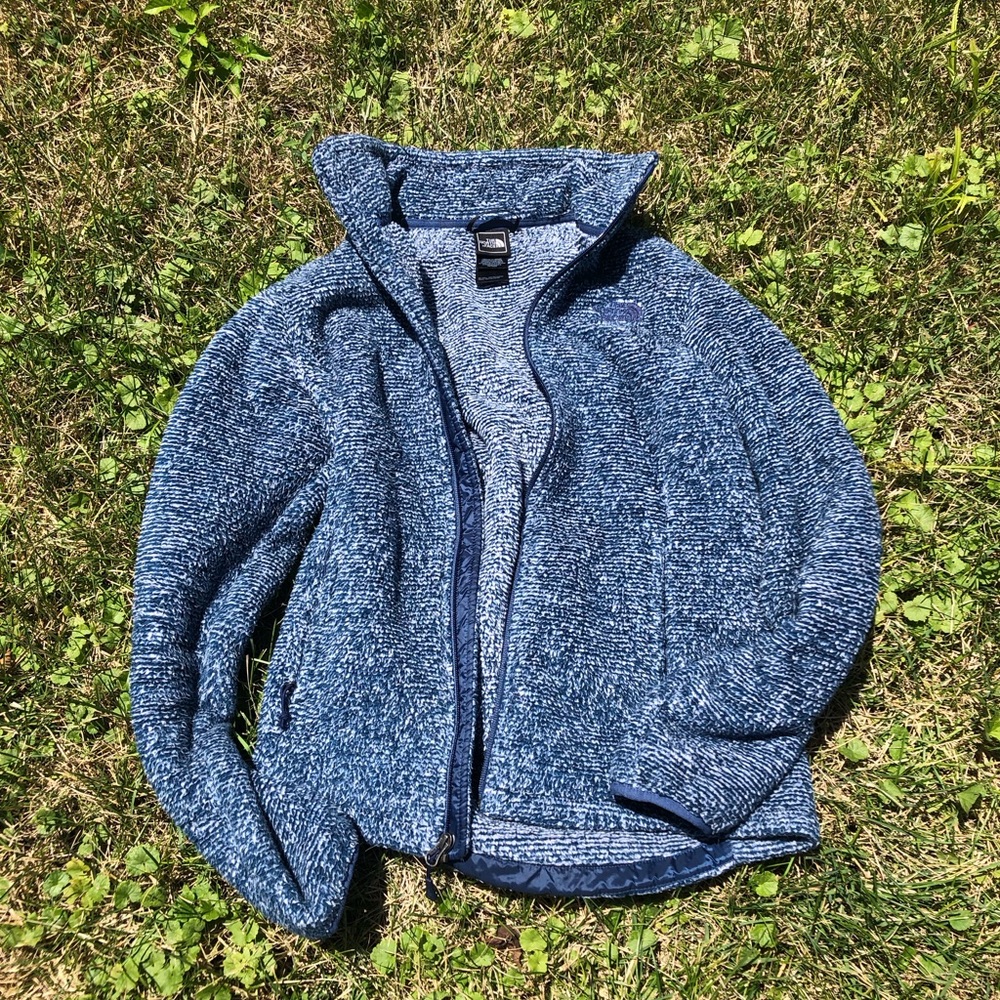 Fluffy Blue North Face Jacket